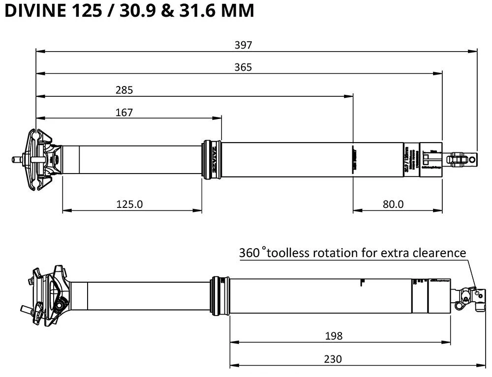 BikeYoke Tija De Sillín Divine 30.9 Vario Telescópica | Bike-Discount - Imagen 5