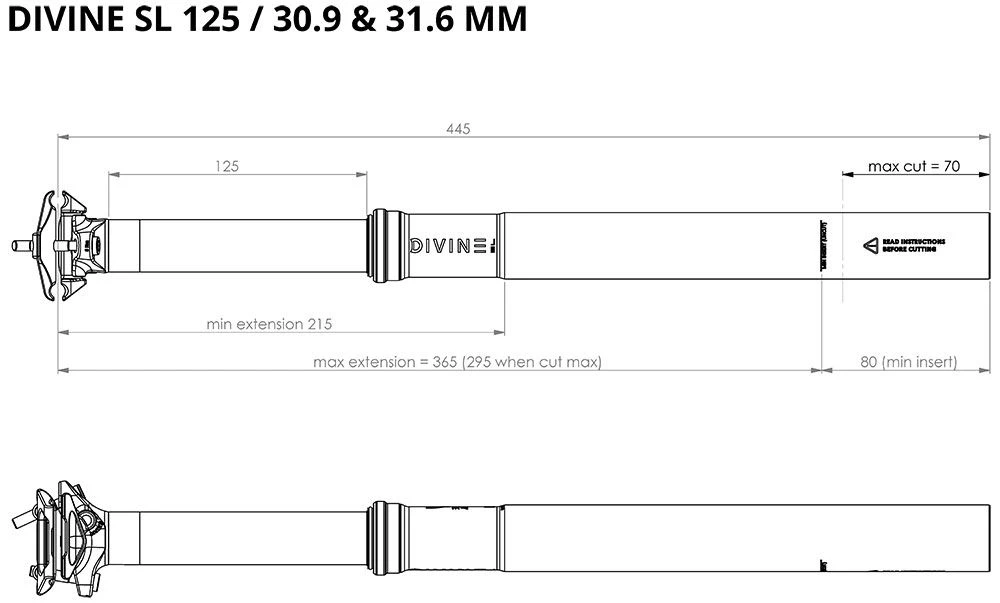 BikeYoke Tija De Sillín Divine SL 31.6 Vario Telescópica | Bike-Discount - Imagen 5