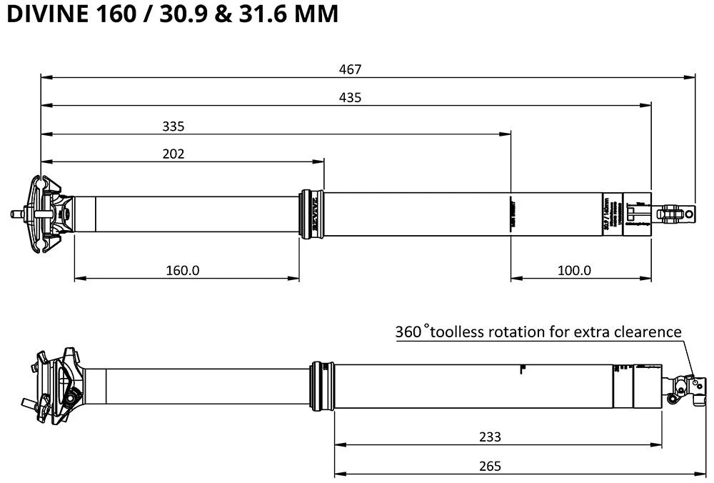 BikeYoke Tija De Sillín Divine 30.9 Vario Telescópica | Bike-Discount - Imagen 6