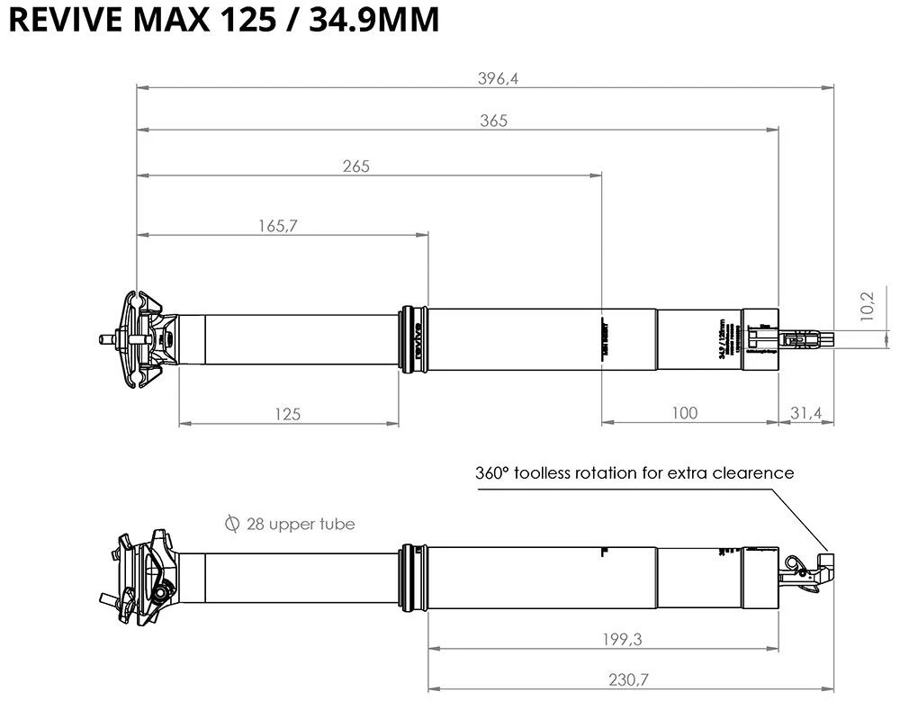 BikeYoke Tija De Sillín Revive Max 34.9 Vario Telescópica | Bike-Discount - Imagen 5