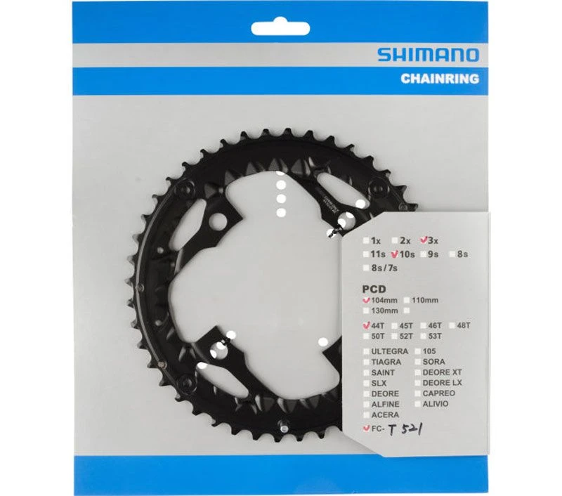 Shimano Plato Para FC-T521 44/32/24 Dientes 10 Velocidades | Bike-Discount - Imagen 3
