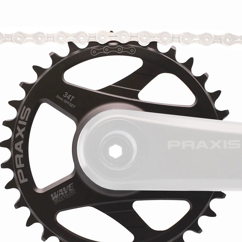 Praxis Works Plato Wave MTB 10/11/12 Velocidades Direct Mount 3mm Offset 12 Velocidades | Bike-Discount - Imagen 3