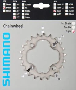 Shimano Plato DEORE Para FC-M590/591/532 22 Dientes 9 Velocidades | Bike-Discount